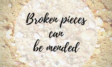 Broken pieces can be mended