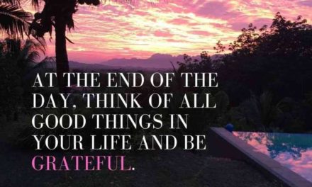 Be grateful for good things